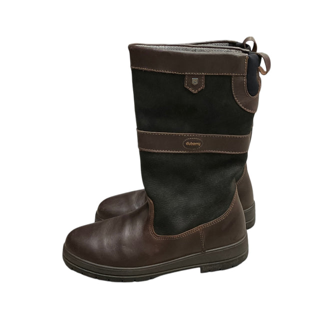 KHS CONSIGNMENT 39 Dubarry Kildare Ladies Country Boot - Black/Brown Side View