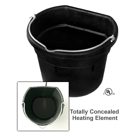 KHS EXCHANGE Farm Innovators 18 qt. Heated Flatback Rubber Bucket 2