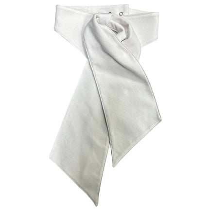 white stock tie