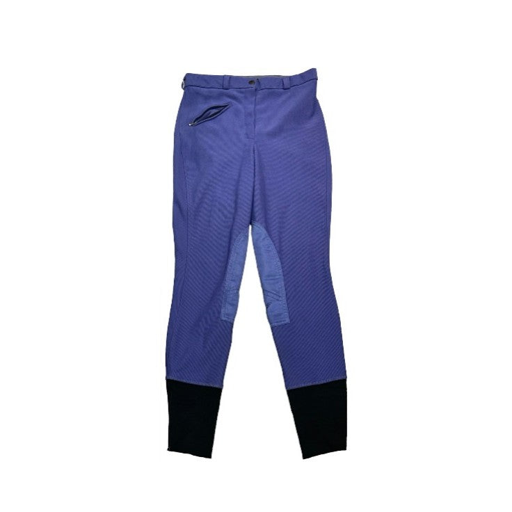 KHS EXCHANGE TuffRider® 28 Purple knee patch breech Front view