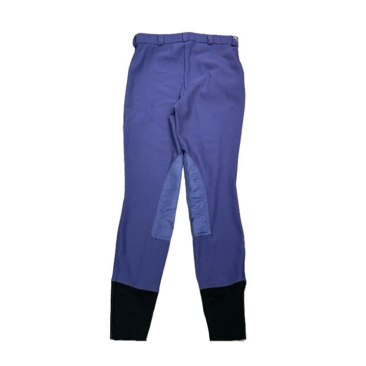 KHS EXCHANGE TuffRider® 28 Purple knee patch breech Back view