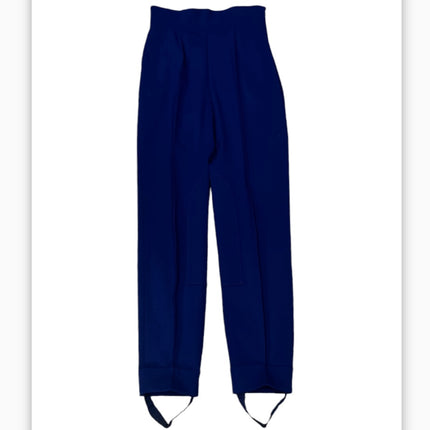 royal blue straight leg show pant