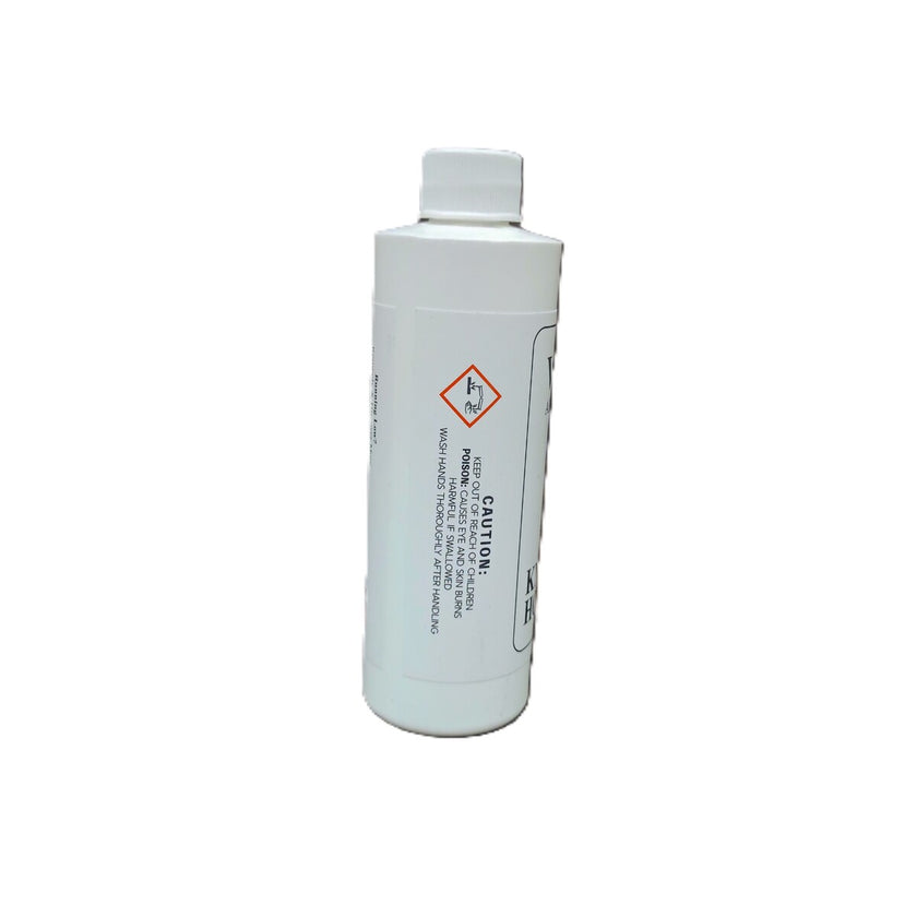 KHS Vinegar - All Natural Cleaner side of bottle with Caution details 