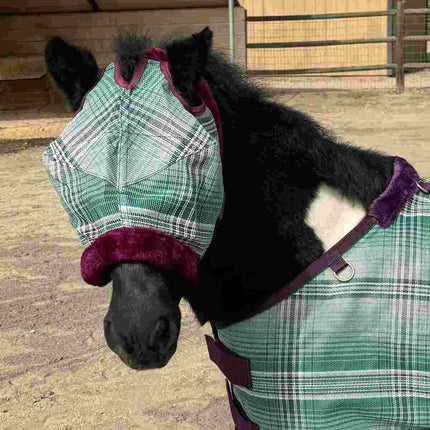 Mini Fly Mask with Fleece Trim
