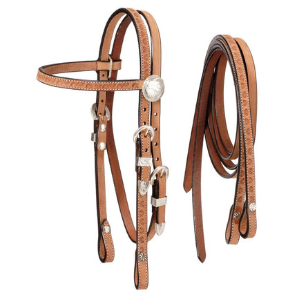 KS Mini Roughout Browband Headstall with Reins 