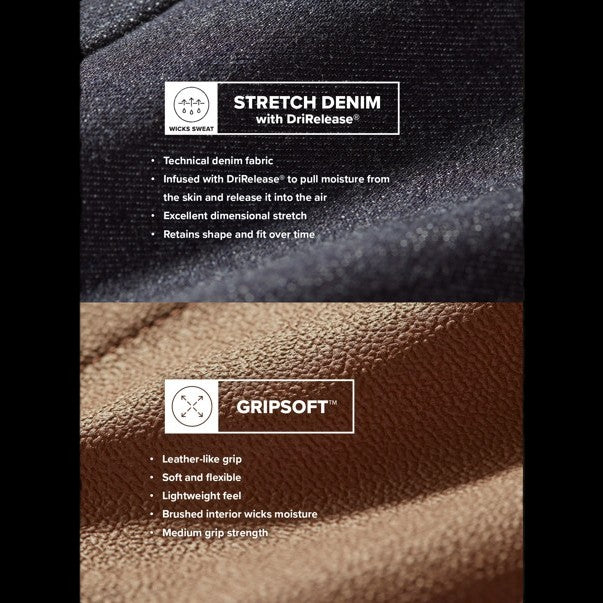 Kerrits kids Stretch Denim Knee Patch Riding Breech Fabric detail stretch and gripsoft