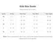 Kerrits Kids Fleece Lite II KP Tight Size Guide for measurements