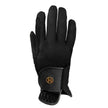 Kunkle Mesh Riding Glove in black color top view right hand