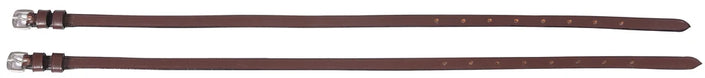 Henri de Rivel Leather Spur Straps With Plain Buckle in Havana