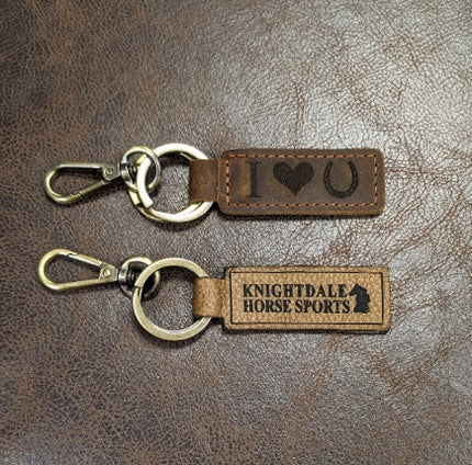 Back Forty Designs Leather Keychain