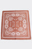 Light Paisley Design Square Scarf Taupe