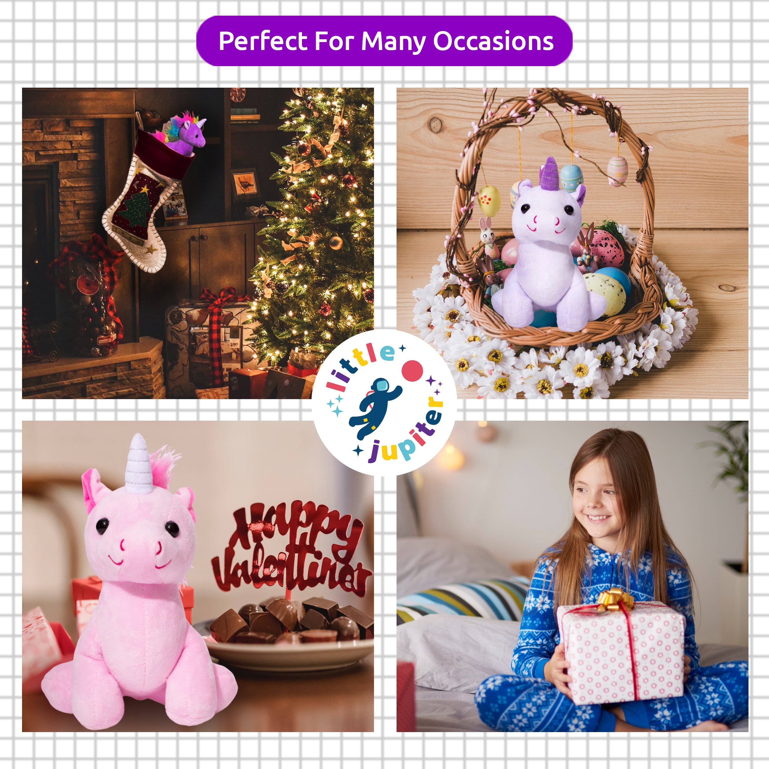 Little Jupiter Plush Unicorn Stuffed Animal as a gift