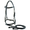 Black horse bridle with reins - Loveson Horse Bridle
