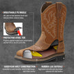 Men's Steel Toe Cowboy Safety Boots insole cross section view with details