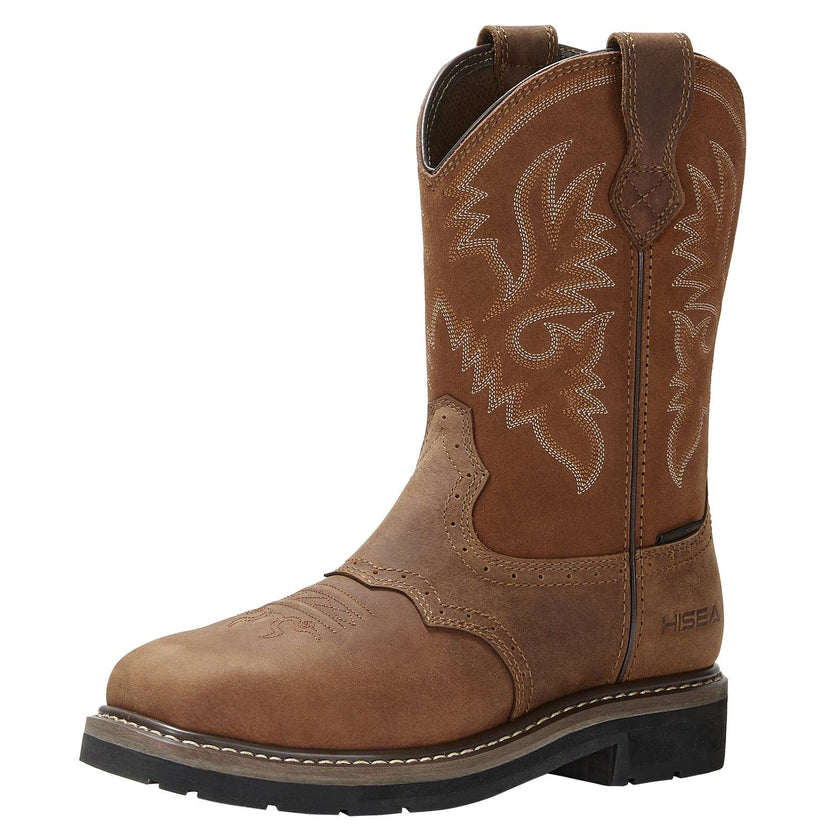 Men's Steel Toe Cowboy Safety Boots left side