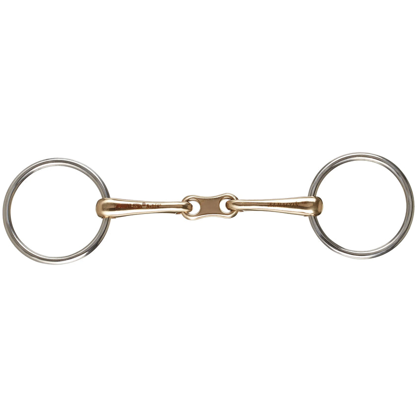 Metalab 5.25 Loose Ring French Link Snaffle Bit
