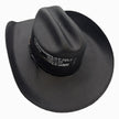 Montana Straw Cowboy Hat in black view from top 