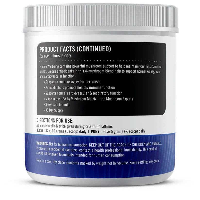 Mushroom Matrix Equine - Equine Wellbeing Mushroom Blend Back Right