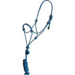 Mustang Pony/Colt Rope Halter and Lead Blue and White