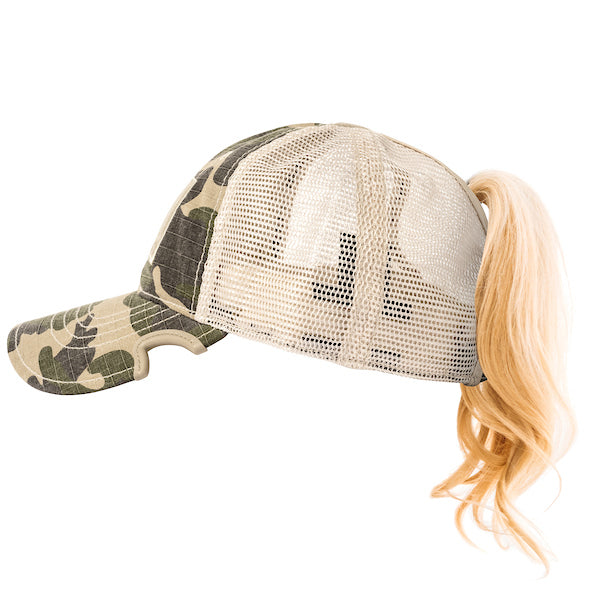 Notch Classic Adjustable Camo Ponytail Operator