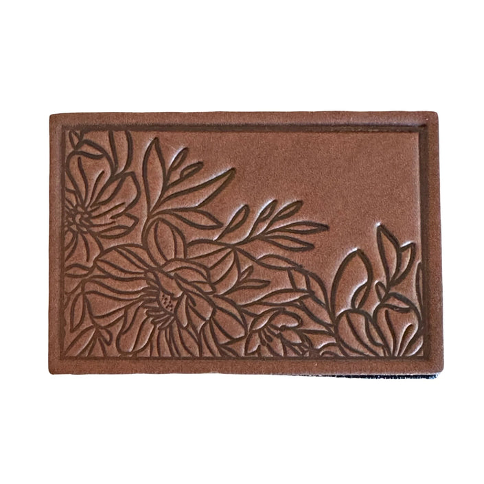 Notch Floral Patch - Natural Dublin Leather