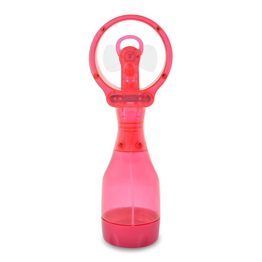 O2COOL Deluxe Misting Fan red