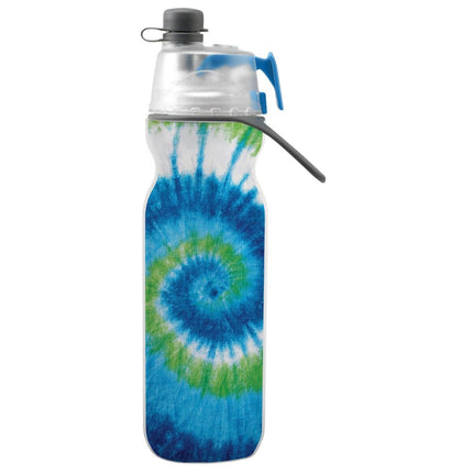 O2COOL Mist 'N Sip 20 oz Bottle Tie Dye Blue