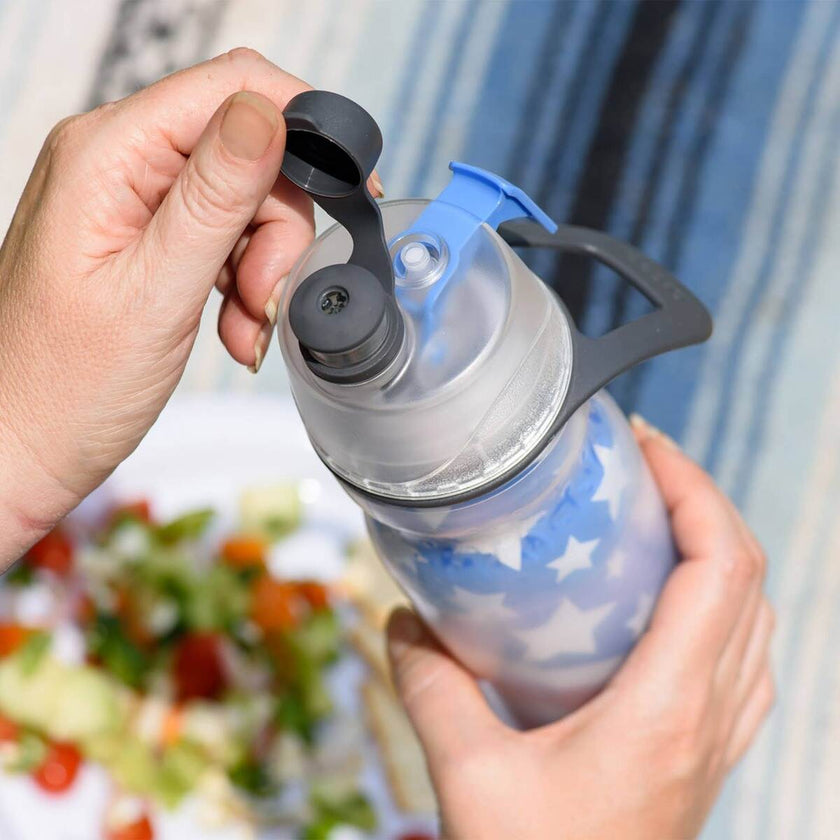 O2COOL Mist 'N Sip 20 oz Bottle cap detail