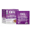 Om Mushroom Superfood - Om Mushroom Hot Chocolate Blend shows box and sachet 