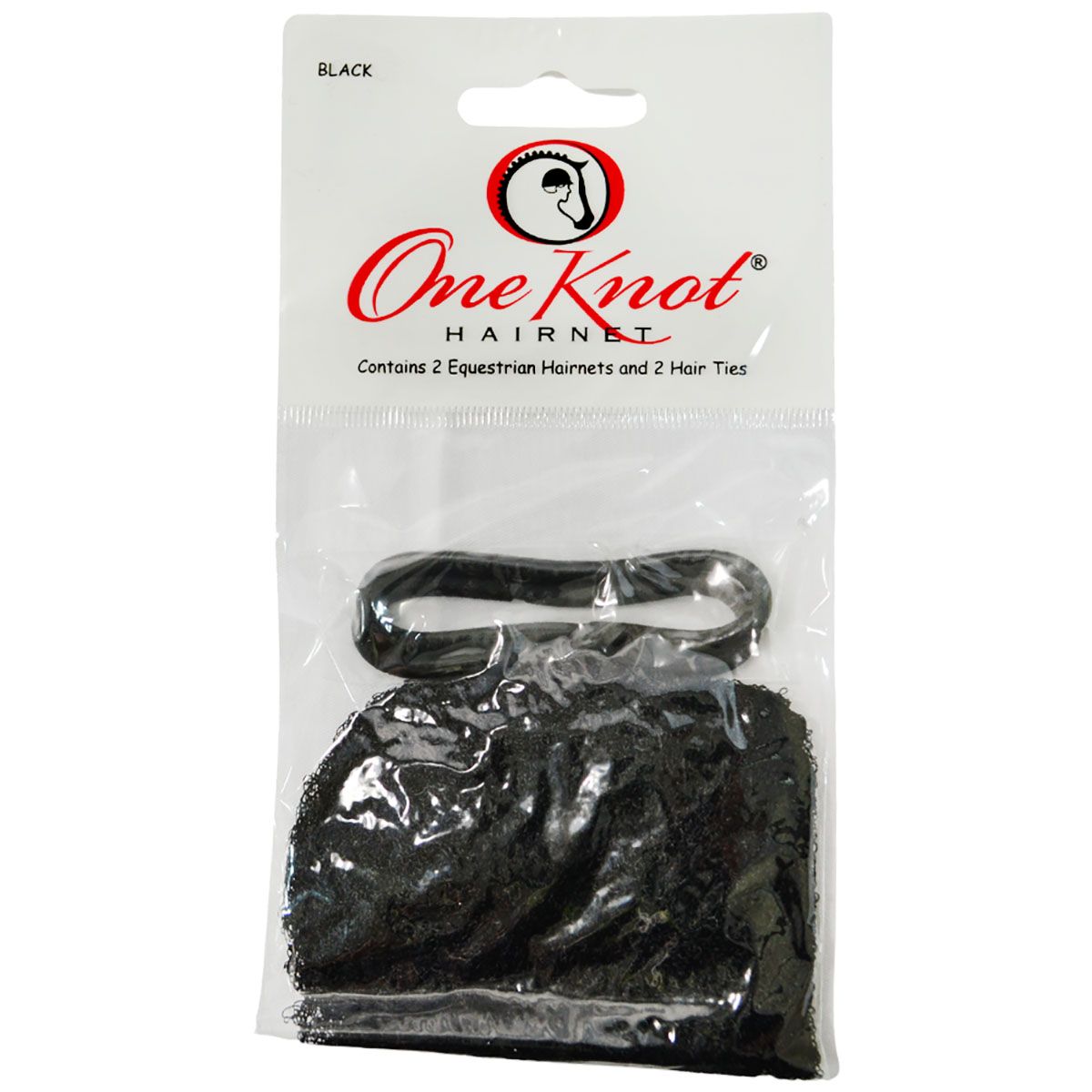 Mediumweight One Knot Hairnet 2/PKG Hair Net Black