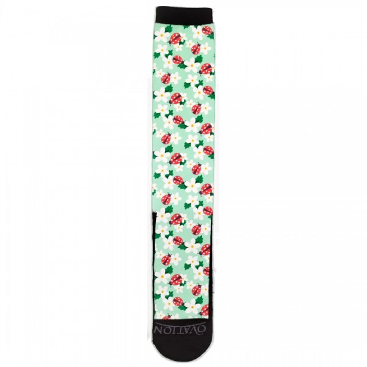 Ovation® Ladies FootZees™ Boot Sock Ladybug with Ladybug pattern