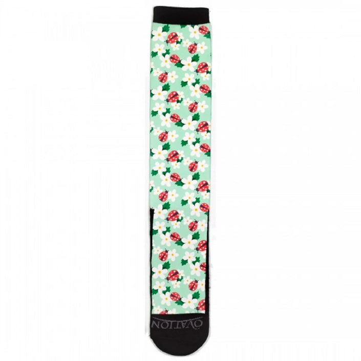 Ovation® Ladies FootZees™ Boot Sock Ladybug with Ladybug pattern