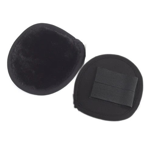 Ovation® Helmet Ear Muffs in black with velcro on one side to fix to helmet
