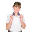 Ovation® Kids EllieDX Show Shirt in white navy mosaid floral