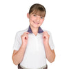 Ovation® Kids EllieDX Show Shirt in white navy mosaid floral