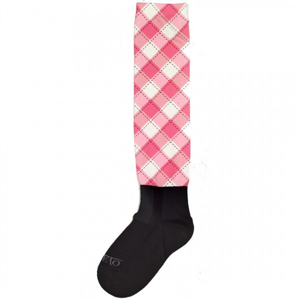 Ovation® PerformerZ™ Boot Sock Gingham-Pink