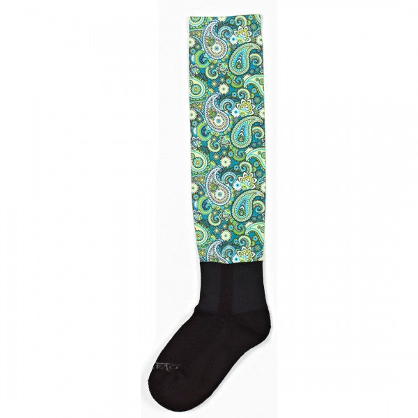 Ovation® PerformerZ™ Boot Sock Green-Paisley