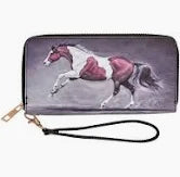 Paint Horse Clutch Wallet