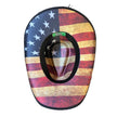 Patriot Black - Cotton (Renegade Series) Cowboy Hat Bottom view with American Flag Patriot design