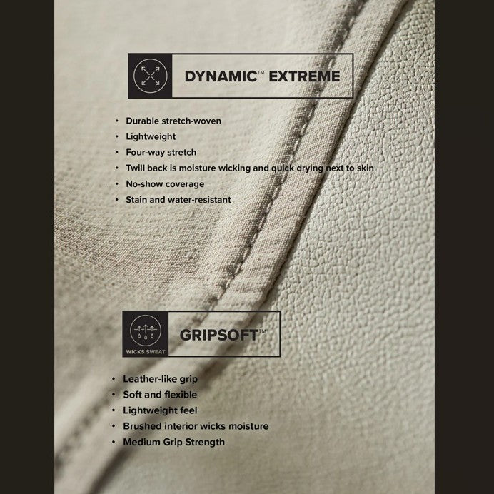 Petite Crossover II® Full-Seat Riding Breech, detail with description of fabric and grip