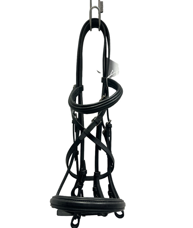 KHS-E Stubben Black Snaffle Bridle