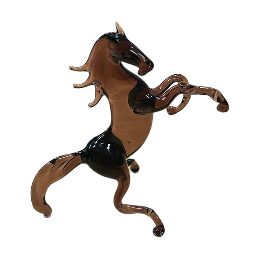 KHS-E Rearing horse glass figure