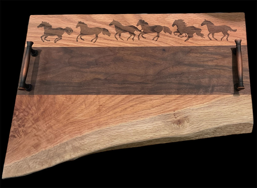 HorseHairz Equestrian Charcuterie Board - Equestrian Themed