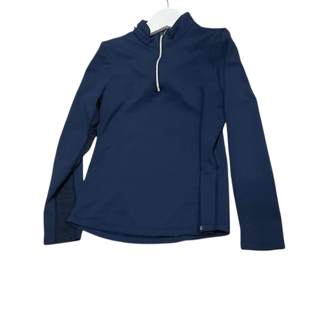 KHS-E Girl’s Large Navy Dover Long Sleeve Riding Sunshirt.