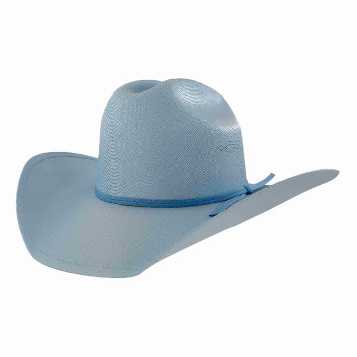 AHM Pioneer Canvas Western Cowboy Hat in baby blue