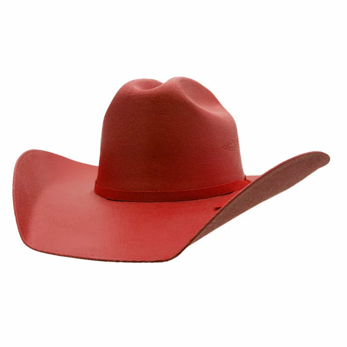 AHM Pioneer Canvas Western Cowboy Hat in red