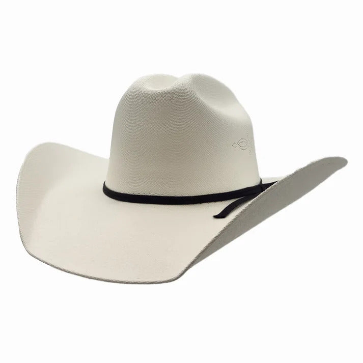 AHM Pioneer Canvas Western Cowboy Hat in white