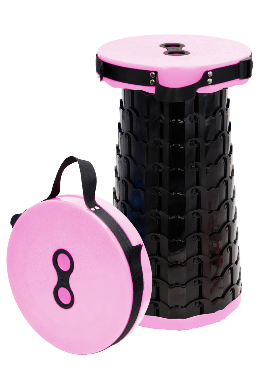 Portable Retractable Telescoping Stool Pink