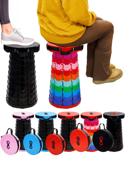 Portable Retractable Telescoping Stool assorted colors