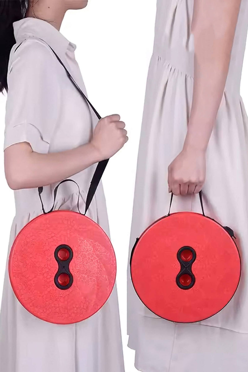 Portable Retractable Telescoping Stool in hand or on the shoulder